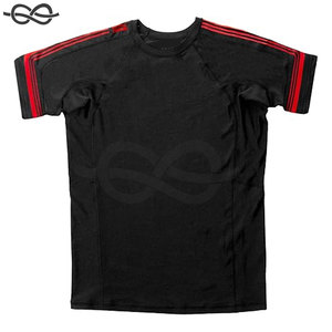 Premium manga corta Jiu Jitsu Rash Guard MMA BJJ lucha grappling entrenamiento ligero duradero cómodo camisa deportiva - Product Image 3