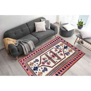 Tapis imprimé bohème : Cadeaux personnalisés, marron, design turc, fin, imprimé en 3D, petit, salon, tapis gobelin - Product Image 3