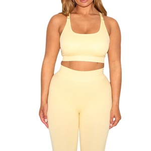 เสื้อชั้นในกีฬาฤดูร้อนแบบเซ็กซี่สั่งทำขายส่ง ระบายอากาศได้ดี ไร้ตะเข็บ รองรับทรงได้ดี แห้งเร็ว ชุดออกกำลังกายโยคะสวยงาม ปี 2026 - Product Image 1