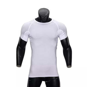 Camiseta ajustada de manga larga de algodón 100% para hombre, logotipo personalizado, manga completa transpirable, diseño liso de alta calidad, talla grande - Product Image 4