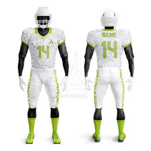 Uniforme de football américain de qualité supérieure, respirant, design athlétique élégant, personnalisable, parfait pour les entraînements et les matchs - Product Image 1