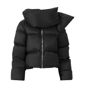 Fashionable Corduroy <b>Cotton</b> <b>Padded</b> Jacket for Women Zipper High Neck Warm Windproof Puffy Jacket for Winter - Product Image 1