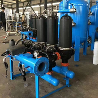 Système de filtration à disques à rétrolavage automatique 80m³/h, 120 mailles, 130 microns, auto-nettoyant, 1kW pour l'irrigation goutte à goutte agricole
