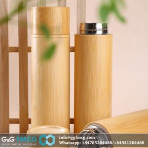 Stainless Steel <b>Tea</b> Cup with <b>Tea</b> <b>Infuser</b> Vacuum Flask Bamboo Coffee Water Bottle - Product Image 3
