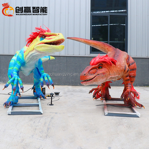 3m deinonychus Kích thước cuộc sống Raptor khủng long tượng với lông - Product Image 2
