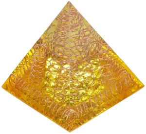 หินโมราคริสตัลรักษาด้วยลวดทองแดงซิทรินรูปแกะสลักหินพีระมิดด้วยมือแกะสลักพลังงานสำหรับการทำสมาธิเรกิ - Product Image 1