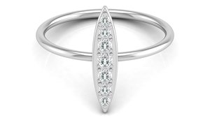 Wholesale 14K Solid Gold <b>Vintage</b> Fashion Band High Quality Factory Direct Jewellery Lab Grown Faceted Diamond Ring For Luxury - Product Image 5