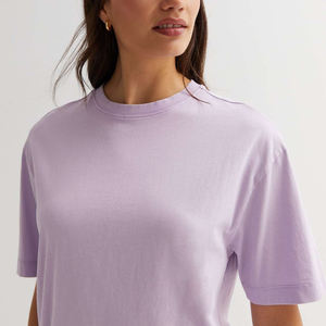 Nouveau T-shirt vintage pour femmes en coton lourd délavé à l'acide, vente en gros, personnalisable, 100% coton, service OEM - Product Image 3