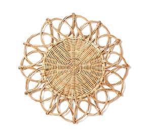 Accessoires de table à manger pour fête à la ferme, dessous de plat décoratif en rotin de canne, décoration de cuisine à prix réduit - Product Image 5