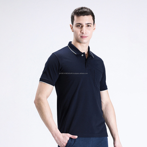 Polo de Punto para Hombre, Estilo Clásico, Manga Corta, Diseño Calado, Textura de Punto - Product Image 1