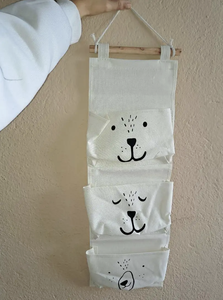 60*20cm phòng ngủ lối vào xe đẩy có thể gập lại treo lưu trữ Organizer treo tường đa Túi Túi đa năng phía sau cửa chủ - Product Image 3