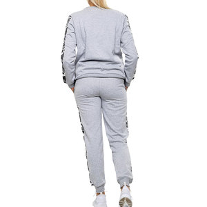 Conjunto de joggers de pulóver de moda para mujer, chándal de algodón 100% de calidad superior, diseño completamente liso, transpirable para la temporada de invierno - Product Image 6