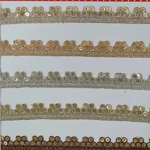 Luxury And Embroidered Tissue Organza 9 Meter <b>Lace</b> Fabric Set for Lehenga Saree Bridal Wear & Ethnic Dresses Design - Product Image 5