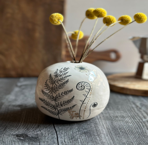 Jarrón rústico de cerámica, decoración, diseño texturizado, estilo Cortijo, jarrón decorativo para flores secas. Disponible a precios de mayorista. - Product Image 6