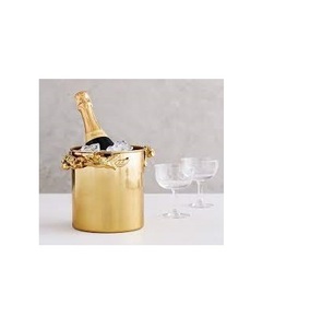 Cubo de hielo de cobre martillado personalizado, enfriador de vino para Bar y fiestas, bebidas para MANGO de perilla de latón - Product Image 5