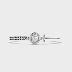 Bracelet Kada Mangal Sutra pour femme de style vintage, diamants cultivés en laboratoire, certifiés IGI, argent sterling 925 - Product Image 1
