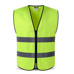 Multi-Pocket <b>Black</b> Woolen <b>Vest</b> for Construction Workers Plus Size New Reflective Safety Clothing for Winter Breathable - Product Image 1