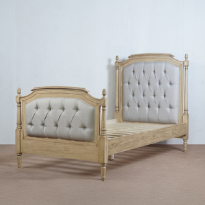 Modern Classic Luxury Toddler Bed Solid <b>Wood</b> Tufted Upholstery <b>Headboard</b> Exclusive Design Kids Bedroom Twin Size - Product Image 6