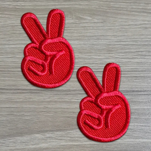 Patchs brodés par transfert de chaleur en vrac personnalisables sans minimum de tissu sergé Style à coudre pour sweats à capuche et chapeaux en tissu - Product Image 4