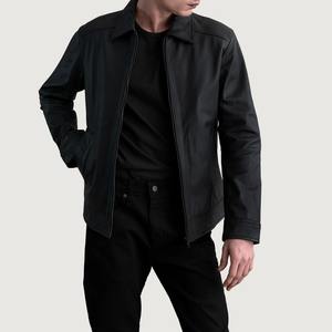 Blouson aviateur en cuir d'agneau de qualité supérieure fabriqué à la main en cuir véritable Fabricant de marque personnalisé pour hommes - Product Image 1