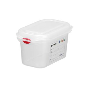 Contenedor para Almacenamiento de Alimentos # # # #   Polipropileno de 1 litro # # # #   Transparente # # # #   176x108x(H)100mm Rectangular" - Product Image 1