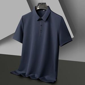 Camisa Polo de Manga Corta para Hombre, Diseño Personalizado con Logotipo Bordado, Informal, Transpirable, Ligera, para Verano, Estilo Ejecutivo, Cuello Solapa, Color Sólido - Product Image 2