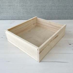 Acrylic <b>Lid</b> <b>Wooden</b> & Bamboo Triple Wine <b>Box</b> Plain Design with Elegant Style - Product Image 3