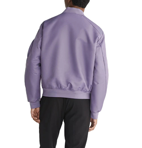 Chaqueta universitaria de satén bordada unisex chaqueta de béisbol bombardero OEM personalizada para tiendas de ropa de calle y ventas de clubes - Product Image 2