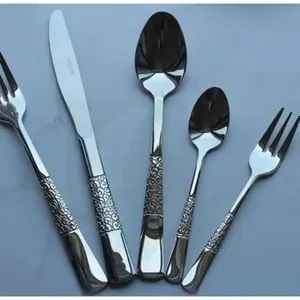Handmade Elegant Stainless Steel <b>Flatware</b> Set Mirror Finished Cutlery & Fork for Special Occasions Tabletop Dining - Product Image 1