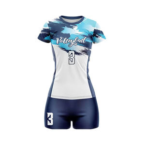 Uniforme de Voleibol para Mujer, Top Deportivo y Pantalones Cortos a Juego para Deportes de Equipo - Product Image 2
