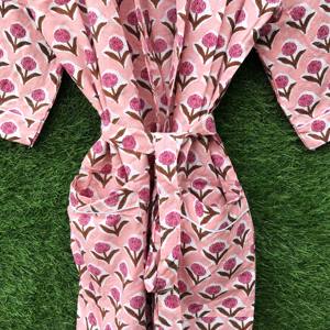 กิโมโนผ้าคอตตอนพิมพ์ลายเสือนุ่มใส่สบายเสื้อคลุมอาบน้ำพิมพ์ลายดอกไม้สำหรับของขวัญฤดูหนาวฤดูร้อนสำหรับชุดคลุมกิโมโนใหม่ของเธอ - Product Image 5