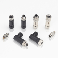 Connecteur circulaire Leaka personnalisé IP67 M8 à code A/B/D, 2, 3, 4, 5 broches, mâle/femelle, droit, à vis, pour capteurs et alimentation