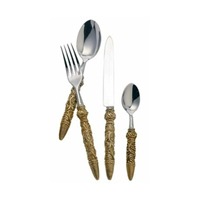 Couverts en métal classiques en acier inoxydable conçus sur mesure pour la table à manger Couverts attrayants pour le dîner avec finition personnalisée