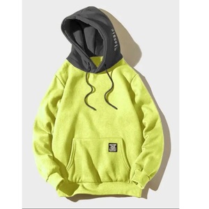 100% coton poids lourd grande taille hommes sweats à capuche et sweat-shirts impression personnalisée Logo épais polaire pour l'hiver - Product Image 5