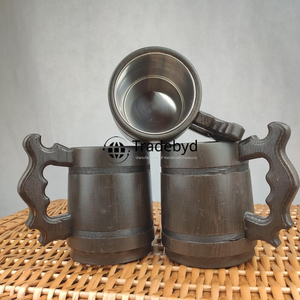 Taza de madera de estilo orgánico Taza de bebida regalable para hogares minimalistas de vida y naturaleza de Tradebyd - Product Image 2