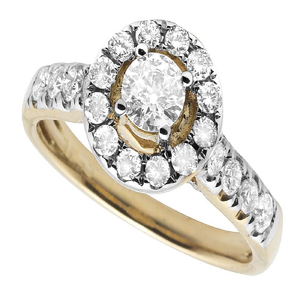 <b>Iced</b> Out Jewelry 925 Silver Elegant Round Halo Moissanite Engagement Luxury Design <b>Ring</b> Gift For Women - Product Image 3