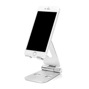 Soporte de teléfono móvil portátil de aluminio de altura ajustable y Flexible universal soporte de teléfono de Metal giratorio 360 <span class=keywords><strong>para</strong></span> escritorio - Product Image 5