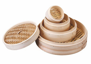 Dim sum – panier à vapeur en bambou, écologique, à Usage domestique, en acier inoxydable, pour la cuisine, vente en gros - Product Image 6