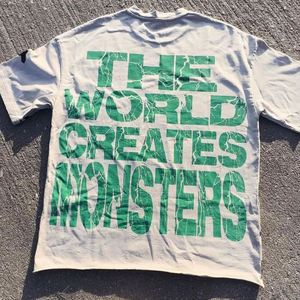 Oversized <b>T</b>-<b>shirt</b> Print Style for Mens White for Running Gym Fitness <b>T</b> <b>shirts</b> 100% cotton <b>T</b>-<b>shirt</b> for men loose fit printed - Product Image 2