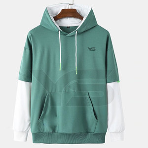 High Quality Men's Winter Pullover Hoodies Design Your Own New Style with Embroidered Technique Solid <b>Pattern</b> Zipper Closure - Product Image 1