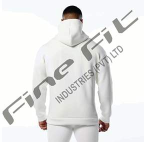 Sweat à capuche décontracté coupe ample pour hommes vente en gros de basiques en coton mélangé Streetwear pull de style simple pour la mode hivernale de tous les jours - Product Image 3