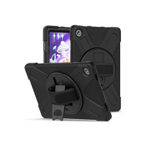 Étui en silicone pour tablette Netzy Defender 3e génération pour Lenovo Tab M10 Plus TB-125F-TB-128F Noir - Product Image 1