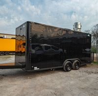 Camion de restauration entièrement équipé en aluminium et fibre de verre, chariot à hot-dogs, remorque alimentaire personnalisée, garantie de 2 ans, résistant à la rouille