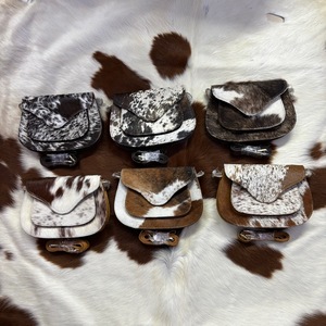 Cartera de mano de piel de vaca de estilo occidental hecha a mano de la mejor calidad, cartera elegante para mujer, bolso de mano cruzado de cuero multiusos - Product Image 4