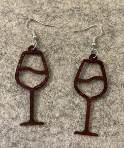 ผสมหัตถกรรมอินเดียต่างหูไม้ไม่สม่ําเสมอไม้เรซิ่นต่างหูผู้หญิงอินเทรนด์เกาหลีเครื่องประดับ Minimalist - Product Image 3