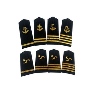 Accessoires d'uniforme de sécurité formel personnalisés de haute qualité, épaulettes en cuivre 3D, motif étoile, badge perlé, bouton, tissu en toile - Product Image 2