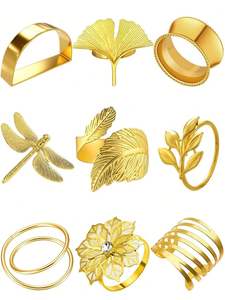 La mejor venta de servilletas para el hogar, servilleteros de ratán, decoración destacada 100% hecha a mano para banquete o mesa de comedor - Product Image 2