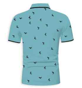 2025 nueva moda de verano de manga corta para hombres para camisa POLO Color sólido 3D impreso de talla grande disponible - Product Image 1