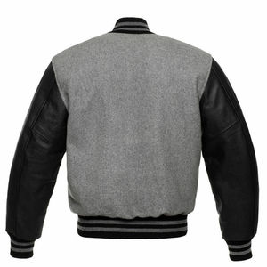 2025 Style Custom Varsity Jacket for Men Wool Varsity Jackets Wholesale Letterman Jacket with Stand Collar Breathable Windproof - Product Image 4