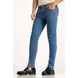 กางเกงยีนส์ทรงตรงเอวกลางสไตล์วินเทจ MN-JNS-WS24-024 ผ้ายีนส์สโตนวอช ตกแต่งลายปัก เอวสูงสไตล์วินเทจ สำหรับฤดูใบไม้ร่วงและฤดูหนาว - Product Image 4